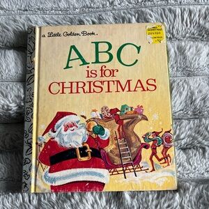 💙 1974 ABC is for Christmas A Little Golden Book